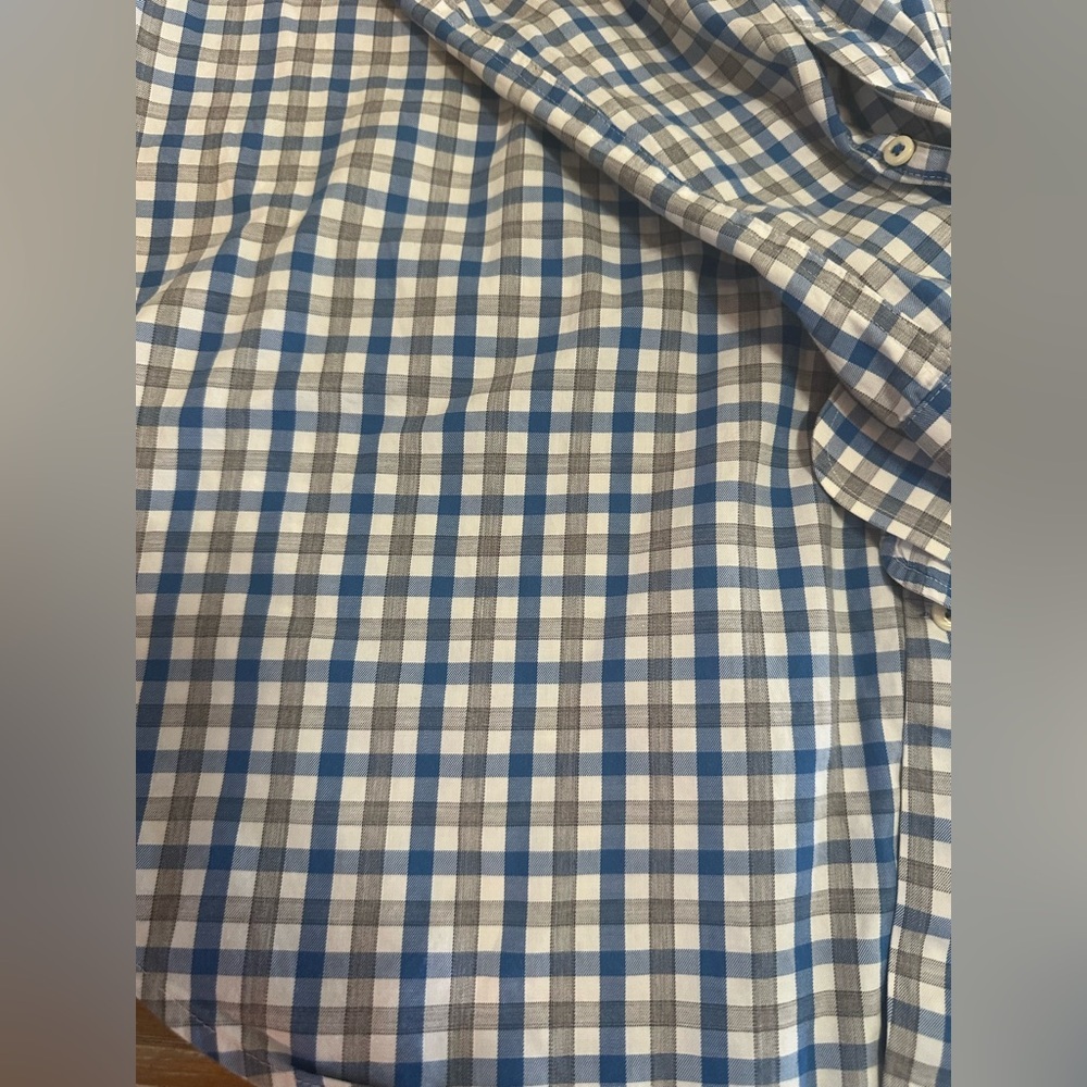 Peter Millar Collared Button Up L 100% Cotton - image 2